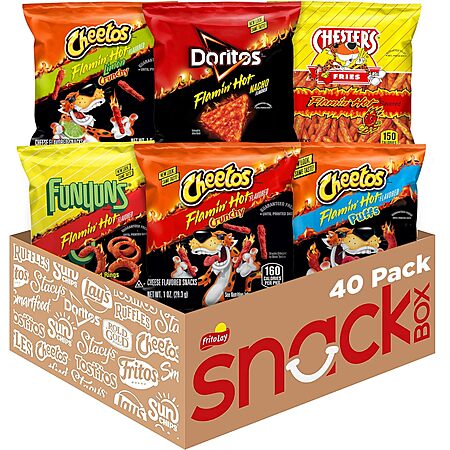 40 Count Frito Lay Flamin Hot Mix Variety Pack 13 08 W S S Free Shipping W Prime Or On