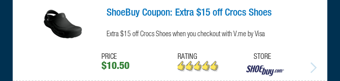 ShoeBuy Coupon: Extra $15 off Crocs Shoes