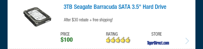 3TB Seagate Barracuda SATA 3.5