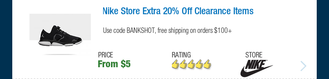 Nike Store Extra 20% Off Clearance Items 