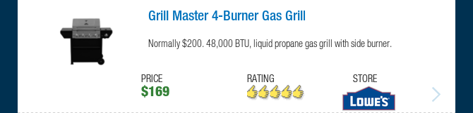 Grill Master 4-Burner Gas Grill 