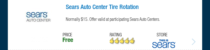 Sears Auto Center Tire Rotation 