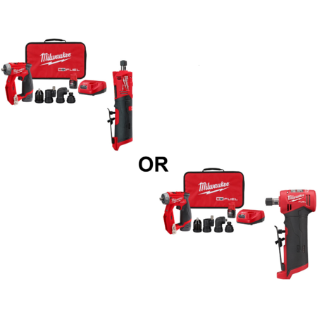 Milwaukee M12 FUEL Installation Drill/Driver & Straight Die Grinder Combo Kit Bundle 2505-22 - View #7