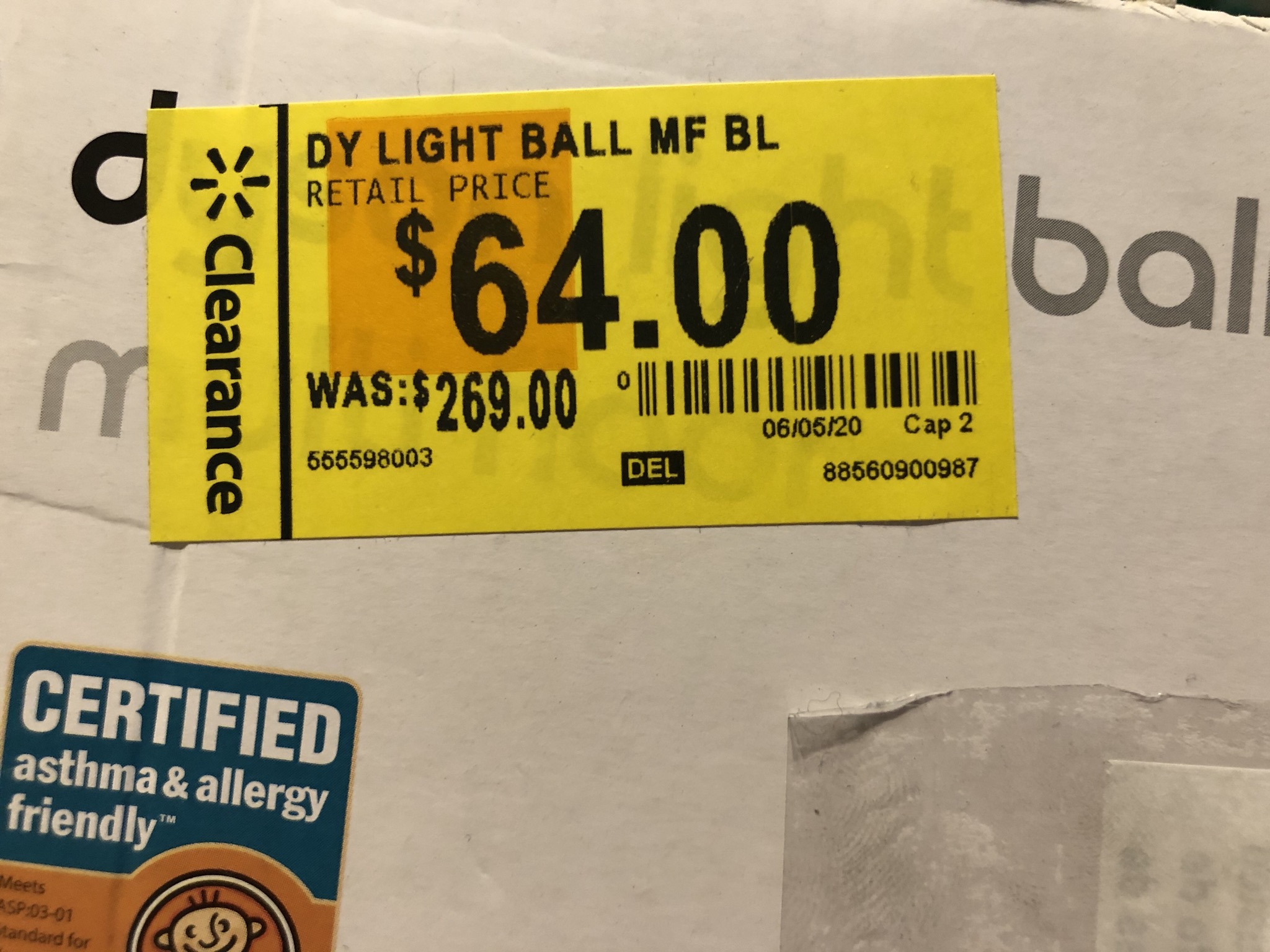 Dyson Light Ball Multifloor Bagless Upright Vacuum $64 YMMV @ Walmart