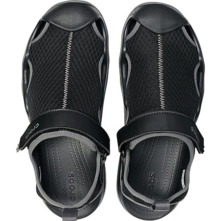 Crocs Men's Swiftwater Mesh Deck Sandals, Black, 7 Men $33.74
