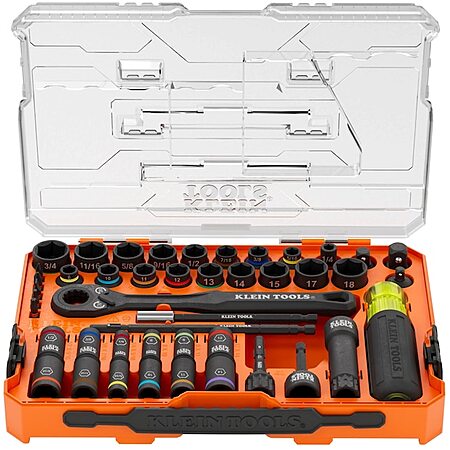 39-Pc Klein Tools KNECT Complete Impact Pass Through and Flip Socket Set $100 + Free Pickup