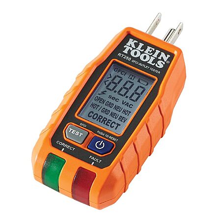 Klein Tools GFCI Receptacle Outlet Tester w/ LCD $16
