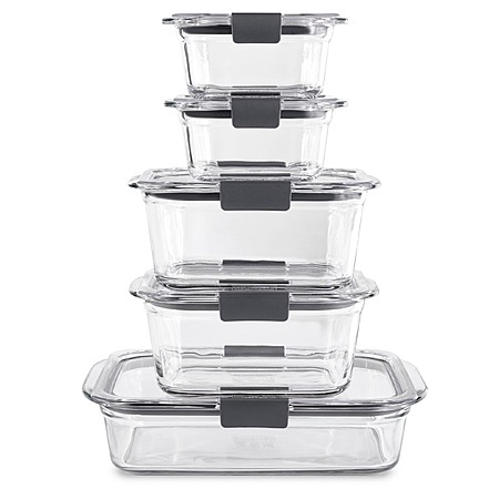 10-Pc Rubbermaid Brilliance Glass Food Storage Set $28.50 + Free Pickup