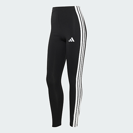 adidas Women's Essentials 3-Stripes Cotton Leggings (Black / White) $12 + Free S&H