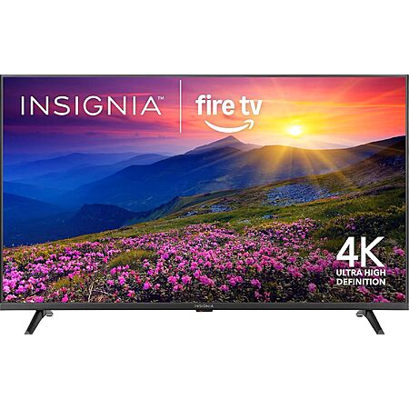 43" INSIGNIA Class F50 Series LED 4K UHD Smart Fire TV w/ Voice Remote $100 + Free S&H