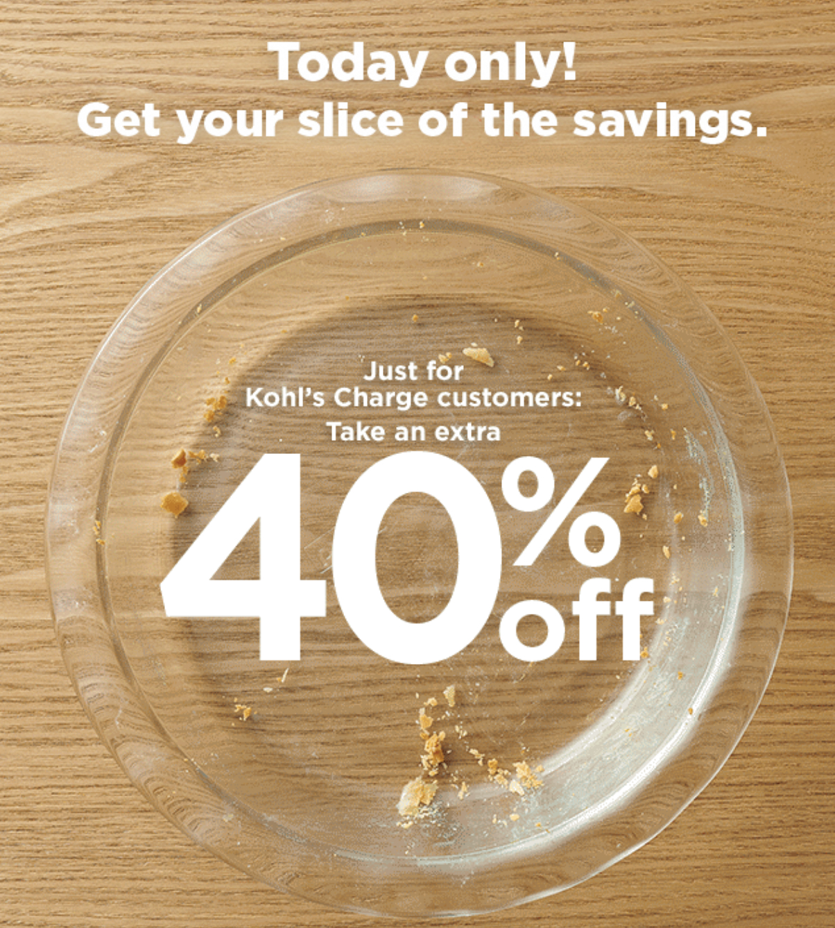 Kohl's Mystery Savings Coupon in email: up to 40% off  - 11/17 only --- YMMV