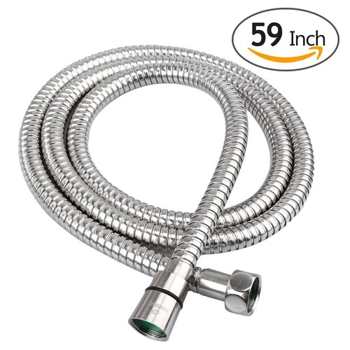 59-Inch Shower Hose Bathroom Stainless Steel Extra Long Shower Head Hose from $7.19@amazon