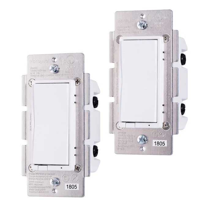 Costco Members: Honeywell Z-Wave Smart Light Switch, 2-pack, $49.99 including shipping