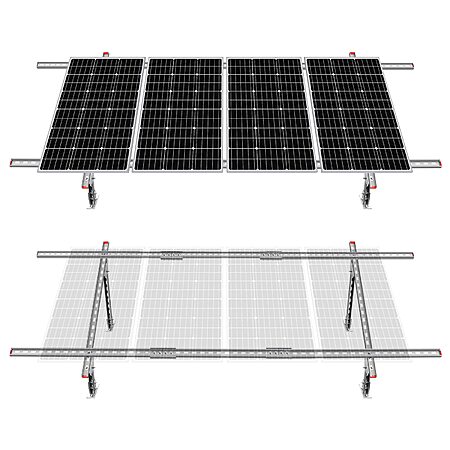 ECO-WORTHY Adjustable Multi-Pieces Solar Panel Mounting Brackets Kit ...