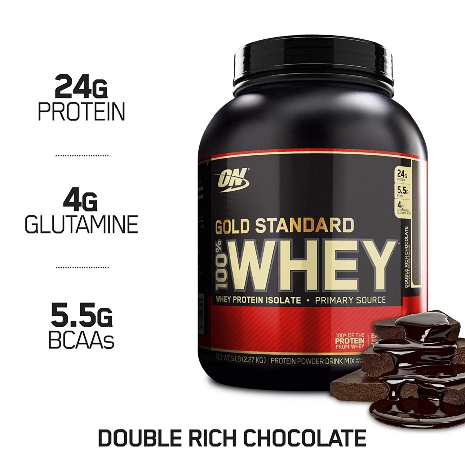 3 x Optimum Nutrition Gold Standard 100% Whey Protein Powder, Double Rich Chocolate, 5 Pound [Double Rich Chocolate] $104.7 before taxes. $104.67