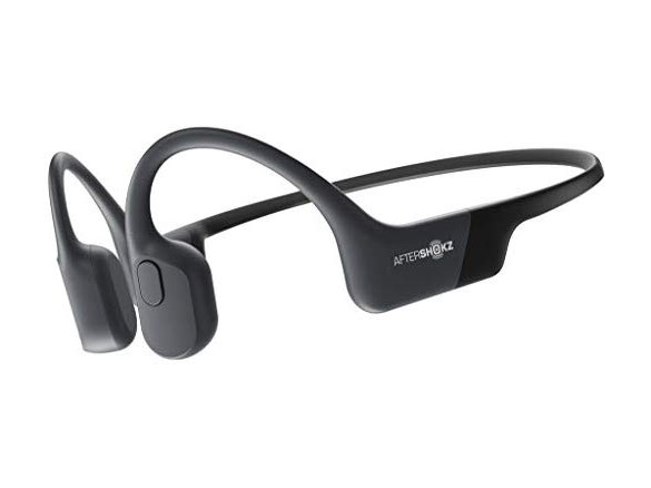 AfterShokz Aeropex Open-Ear Wireless Bone Conduction Headphones, Cosmic Black $99