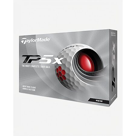TaylorMade TP5x Golf Balls (White)