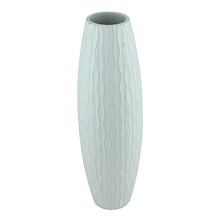 Stonebriar SB-5076C Beach Nostalgia Large Weathered Pale Ocean Wood Vase, Light Blue, 15.7" $11.99 +FS w/Prime
