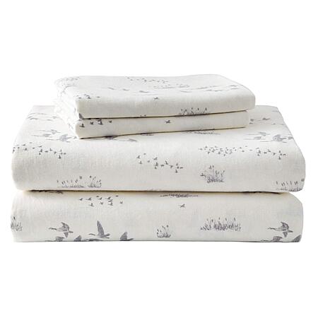 Eddie Bauer - Flannel Sheets, Anti-Pilling & Wrinkle Resistant Cotton, Touchably Soft for All-Season Comfort - Bed Sheets with Matching Pillowcases & Fitted Sheet from $24.52