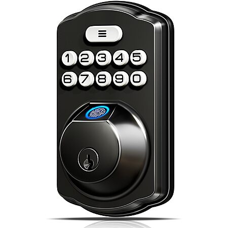 Veise Fingerprint Keyless Entry Door Lock, Matte Black $39.98 +FS @ Amazon