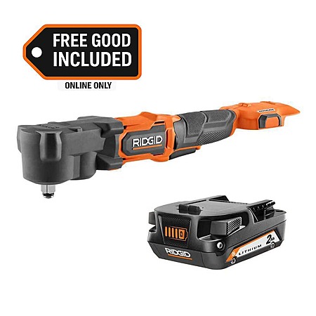RIDGID 18V SubCompact Brushless 1/2 in. Right Angle Impact Wrench with FREE 2.0 Ah Battery $179.00