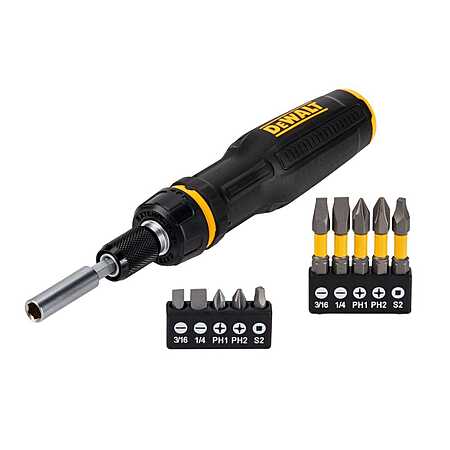 DEWALT Max Fit Telescoping Ratcheting Multi-Bit Combination Screwdriver Set (10-Piece) $13.97