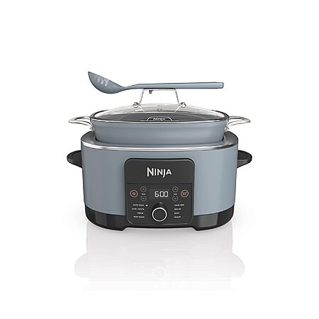 Ninja MC1001 Foodi PossibleCooker PRO 8.5 Quart Multi-Cooker, with 8-in-1 Slow Cooker, Glass Lid Integrated Spoon, Nonstick, Oven Safe Pot to 500°F, Sea Salt Gray $109.99 at Amazon
