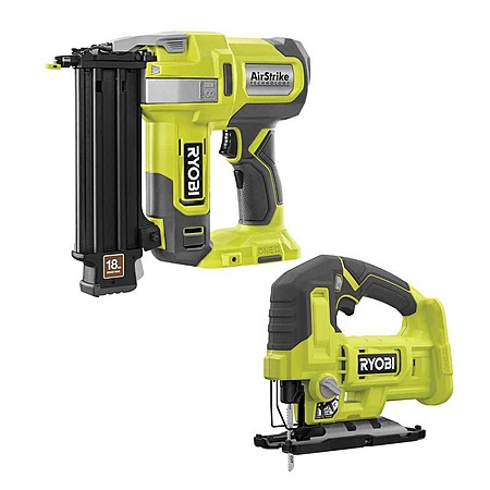 RYOBI ONE+ 18V 18-Gauge Cordless AirStrike Brad Nailer + Cordless Jig Saw (Tools Only) $129 + Free Shipping