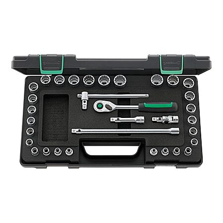 Stahlwille 96020107 3/8" Bi-Hex Socket Set with QuickRelease Ratchet - 33-Piece Set (7mm-22mm & 1/4"-7/8"), Durable Chrome Alloy Steel, Made in Germany $377.76 (4 replies)