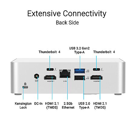 ASUS NUC 15 Pro+ Barebones Mini PC with Intel Series 2 Core Ultra 7 255H, up to 96GB DDR5 RAM, Dual Storage, Thunderboltâ¢ 4, Wi-Fi 7 & Bluetooth 5.4 $544.99 (11 replies)