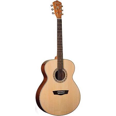 Washburn Harvest 6 String Acoustic Guitar, Right, Natural (WG7S-A) $256.96