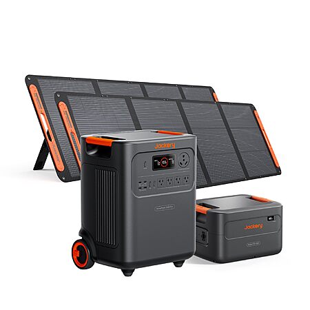 Jackery HomePower 3600 Plus Portable Power Station and Extra Battery with 2x 200W, 3600W AC Output, 7168Wh LFP Solar Generator, $3239