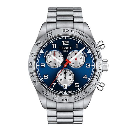 Tissot mens Tissot PRS 516 Chronograph 316L stainless steel case Quartz Watch Set, Grey, Stainless steel, 22 (T1316171104200) $332.89