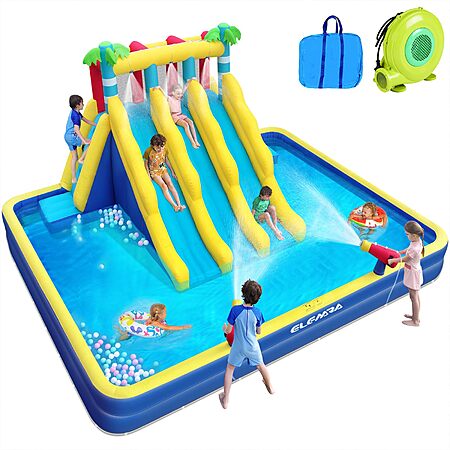 ELEMARA Inflatable Water Slide for Big Kids, 20.66x16.4FT w/Large Double-Layer Pool $499.99