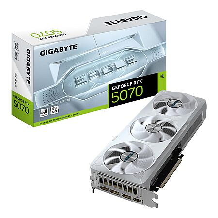 Gigabyte GeForce RTX 5070 Eagle OC Ice SFF 12G Graphics Card - 12GB GDDR7, GV-N5070EAGLEOC ICE-12GD $659.99