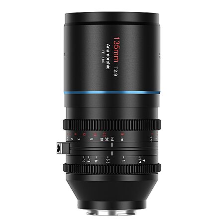 SIRUI 135mm T2.9 1.8X Full-Frame Anamorphic Lens, Telephoto Anamorphic Lens (Venus 135mm L Mount Blue Flare) $471.3