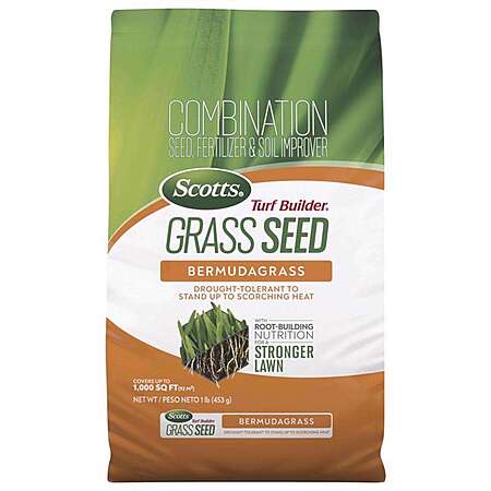 1lb Scotts Turf Builder Bermuda Grass Full Sun Fertilizer/Seed/Soil Improver $4.99