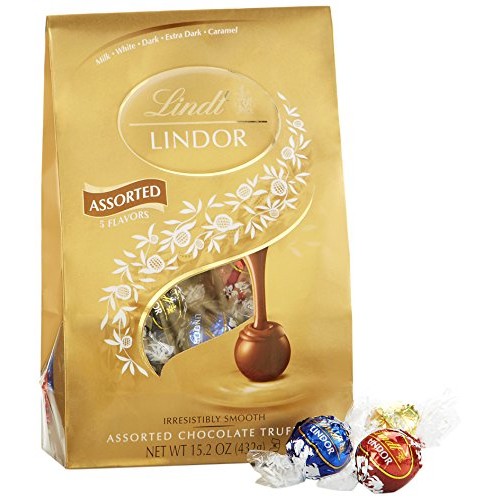 Lindt LINDOR Assorted Chocolate Truffles, Kosher, 15.2 Ounce Bag $8.88 Add on item@amazon