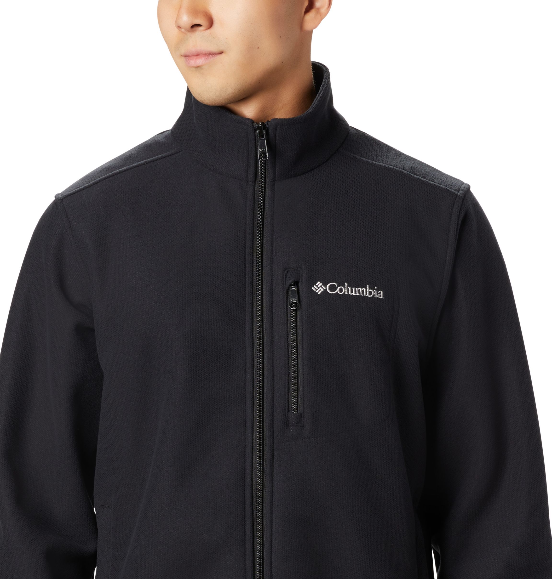 Columbia Men s Hot Dots III Full Zip Fleece Jacket Black Sizes L or XL 28 Free Shipping