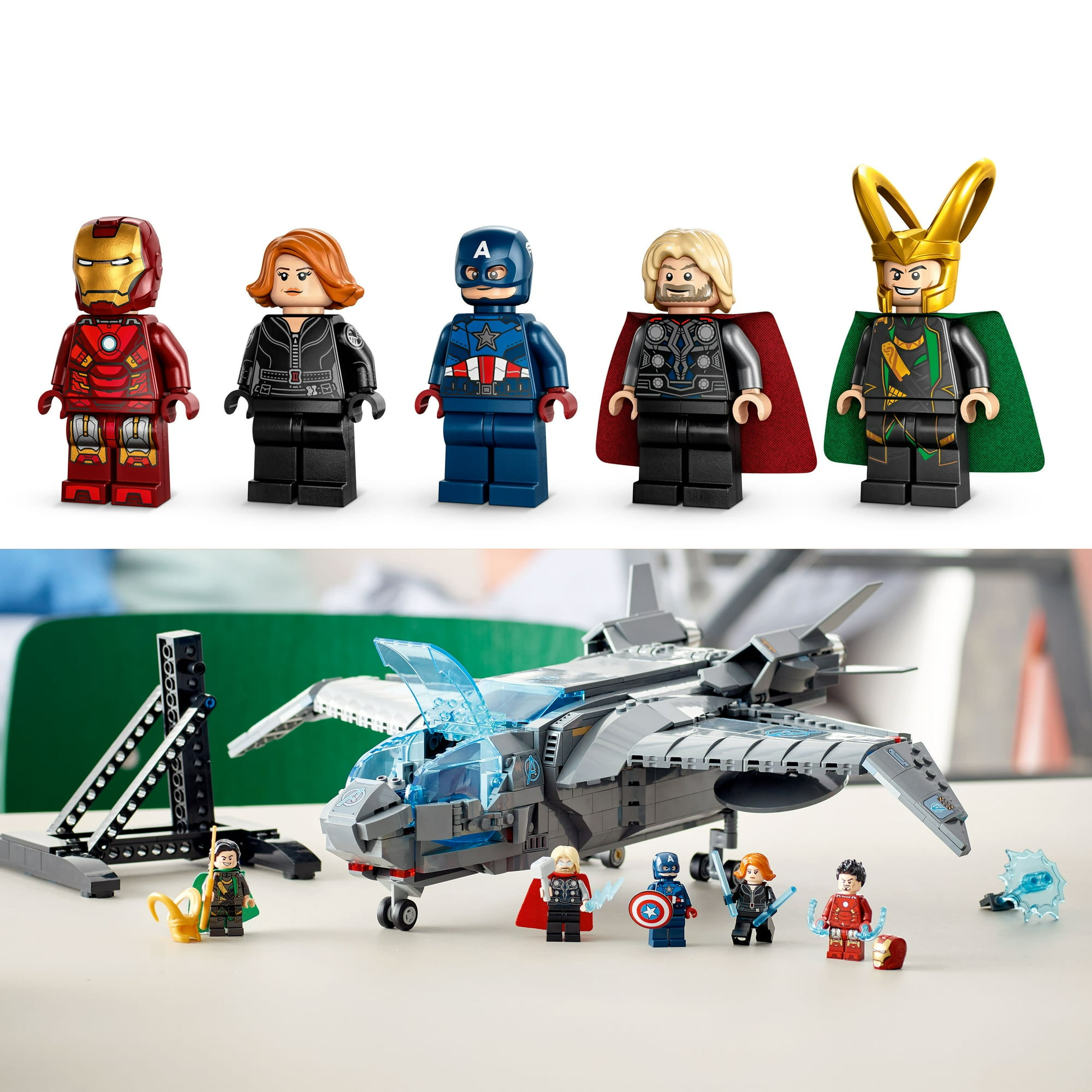 795 pc LEGO Marvel The Avengers Quinjet Spaceship Building Set 60 Free Shipping
