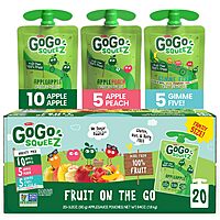 20-Pack 3.2-Oz GoGo Squeez Fruit On The Go (Variety Pack) $5.20+ Free Shipping w/ Amazon Prime $5.2