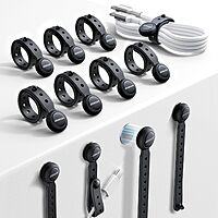 Prime Members: 12-Count JOYROOM Silicone Magnetic Cable Ties