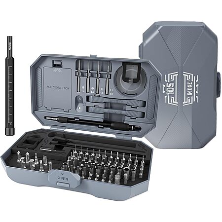 Prime Members: JAKEMY 105-in-1 Precision Magnetic Screwdriver Set $13.79 + Free Shipping w/ Prime or on $35+
