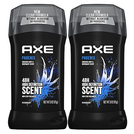 2-Pack 3oz AXE Phoenix Dual Action Deodorant Stick (Aluminum Free) $3.55 w/ Subscribe & Save