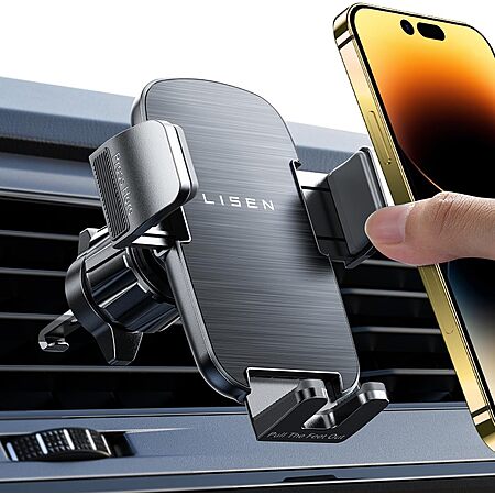 LISEN Universal Phone Holder Car Mount $5.11 + Free Shipping w/ Prime or on $35+