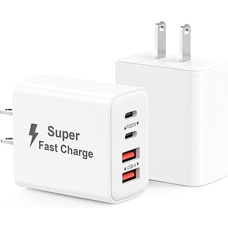 2-Pack 4-Port Matestar 40W USB-A / C Wall Chargers $6.99 + Free Shipping w/ Prime or on $35+