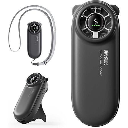 Diveblues 4000mAh Rechargeable Handheld Turbo Fan (6 colors) from $7.99 + Free Shipping w/ Prime or on $35+