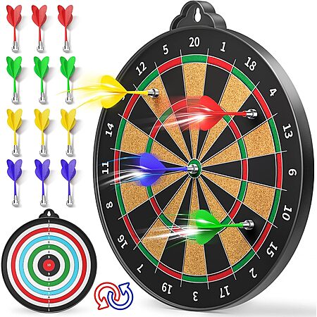 Beayuck Magnetic Dart Board w/ 12-Count Darts $9.17 + Free Shipping w/ Prime or on $35+