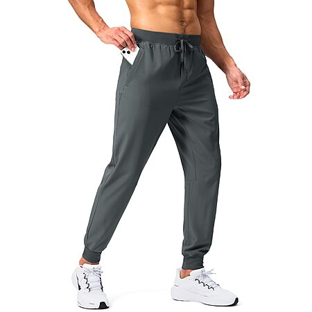 Pudolla Men's Joggers Sweatpants w/ 3 Zipper Pockets (size S-XXL, various colors) from $11.38 + Free Shipping w/ Prime or on $35+