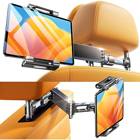 LISEN Backseat Tablet Holder for Car Headrest $8.99 + Free Shipping w/ Prime or on $35+